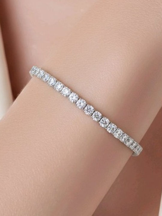 Prince Silvero Women's Riviera Silver Bracelet 5A-BR883-1