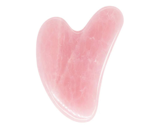 Massager Gua Sha Tool Made of Pink Quartz 1 Piece