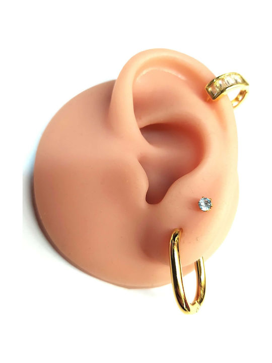 Amalfi Accessories Vergoldete Stahl Ohrringe Set