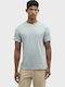 Herrenblusen Kurzarm T-Shirt Hellblau