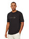 Herrenblusen Kurzarm T-Shirt Schwarz
