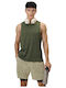 Funktionale Ärmellose Bluse Khaki