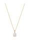 Vogue Necklace Gold Plated Silver with Zircon