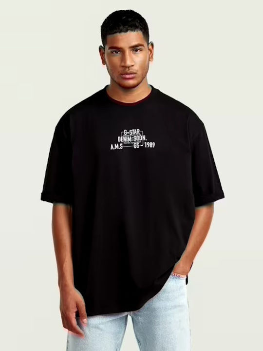 G-Star Raw Μπλούζα Κοντομάνικη Μαύρη