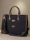 Fabric Women's Briefcase Black