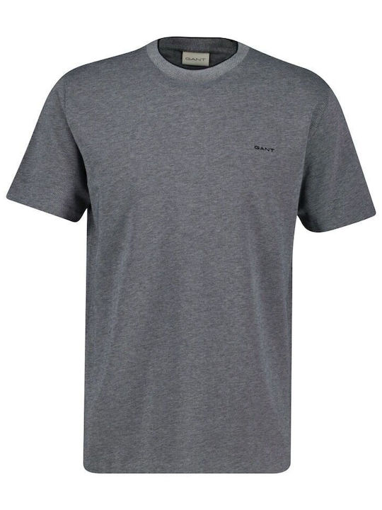Gant Pique T-Shirt Schwarz