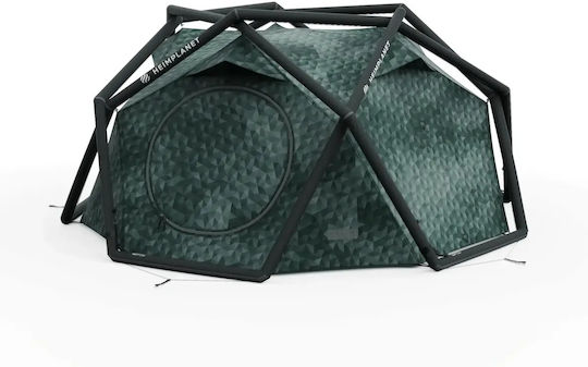 Heimplanet The Cave XL Camping Tents Geodesic Mountaineering Inflatable with Double Cloth 4 Seasons for 3 People Waterproof 3000mm 113cm Cairo Camouflage