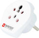 Skross Travel Adapter India Israel Denmark To Europe 16a White