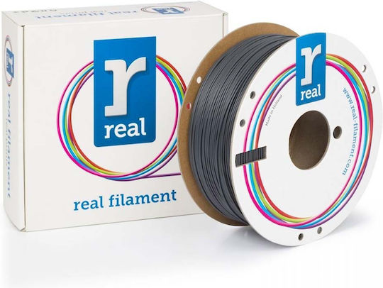 Real Filament Robustes PLA 3D Drucker Filament 1,75mm Graues 1kg 1 Stück (Spule)