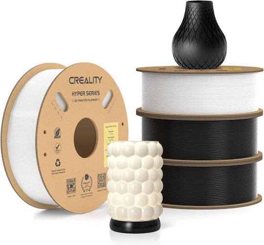 Creality3D PETG 3D Printer Filament 3.0mm Black 4kg 4pcs Spool