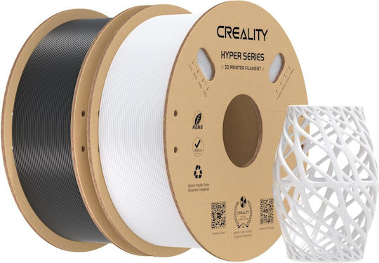 Creality3D PETG 3D Printer Filament 3.0mm Μαύρο 2kg 2τμχ (Spool)
