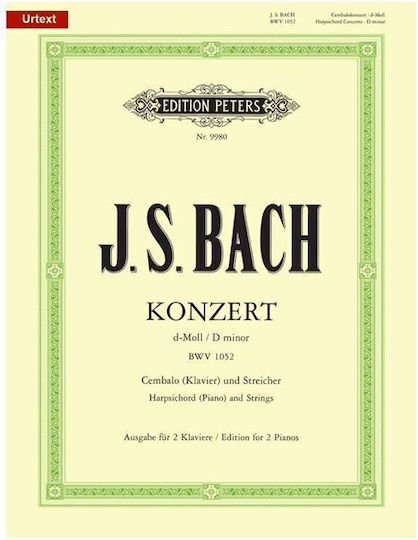 J.s.bach Concerto D Min Bwv 1052 Εκδόσεις Peters