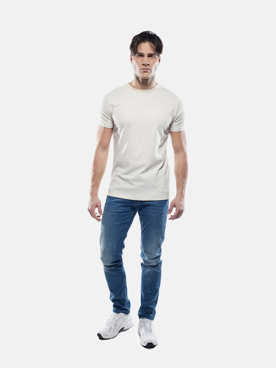 Cover Men's Elastic Jeans Pants with Regular Fit Blue