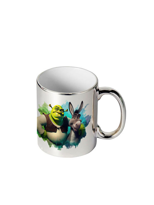 Shrek Tasse Spiegel Silber