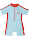 Zoocchini Kids One-Piece Swimwear Lobster Light Blue