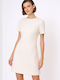 Sommer Mini Damenkleid Inbeige
