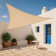 Showood Triangle Shade Sail Ecru 5m 280gr/m²