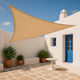 Showood Триъгълен Shade Sail Бежов 3.6м 280гр/м²