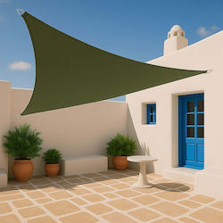 Showood Τρίγωνο Πανί Σκίασης Πράσινο 3.6m 280gr/m²
