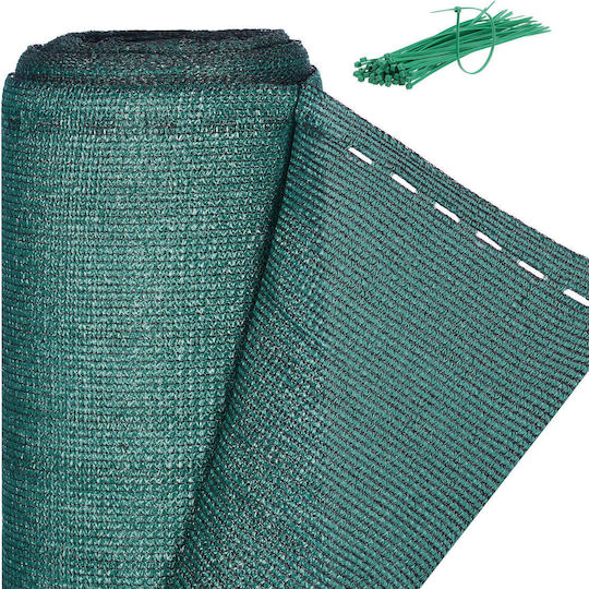 Relaxdays Green Mesh Shade Fabric 1.5x6m