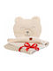 BabyMam Pătură Pepinieră Swaddling 100% Bumbac Bej Cu Animal 73x96cm
