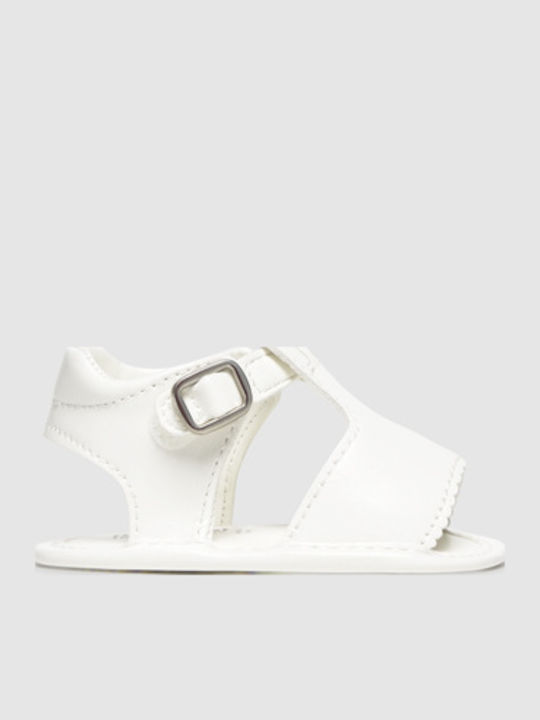 Mayoral Mayoral Soft-Sole Baby Sandals White