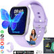 VortexIQ Smartwatch cu Monitor de Puls (Violet)