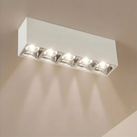kelvo LED Natürliches Weiß Decken- und Wandleuchte in Weiß Farbe