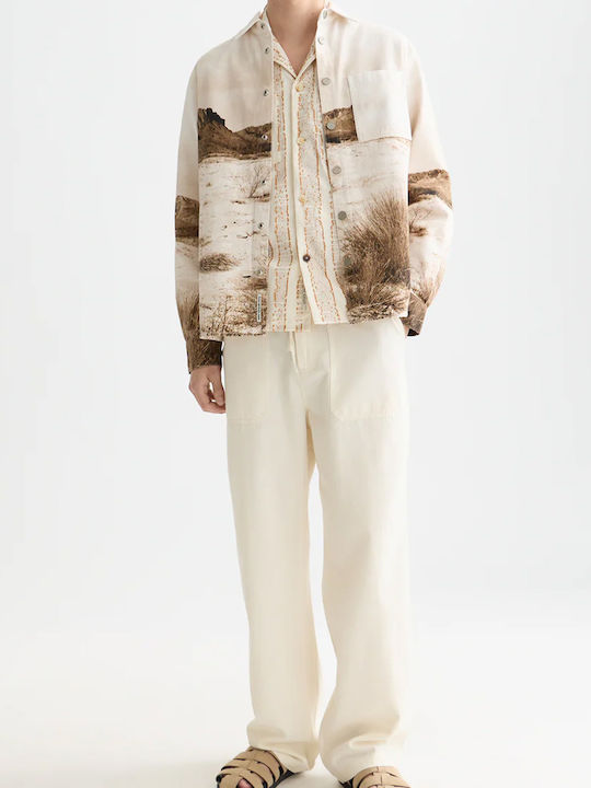 Scotch & Soda Overshirt Longhorn Сепия