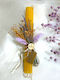 Beeswax Candle Honeycomb Dried Flowers Lilac