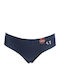 Baumwoll Damen-Slip Blau 0787 Blau M