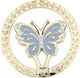 Butterfly Ring-Halter Für Handy In Hellblau