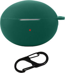 Silicone Case With Hook In Green Colour For Huawei FreeBuds 6i Silicone Case With Hook In Green Colour For Huawei FreeBuds 6i