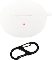 Silicone Case With Hook In White Colour For Huawei FreeBuds 6i Silicone Case With Hook In White Colour For Huawei FreeBuds 6i