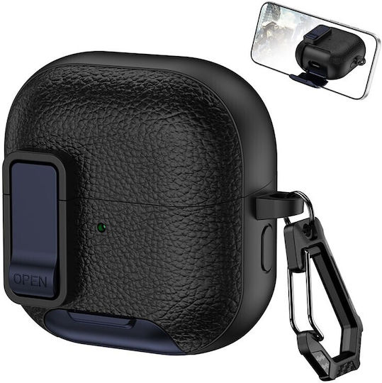 Silicone Case With Hook In Black Colour For Huawei FreeClip 2