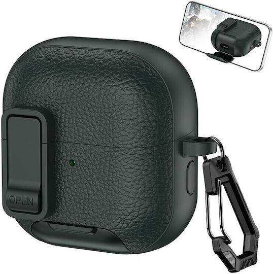 Silicone Case With Hook In Green Colour For Huawei FreeClip 2