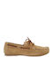 Leather Women's Boat Shoes In Brown Colour