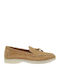 Δερμάτινα Γυναικεία Loafers σε Καφέ Χρώμα