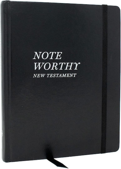 Noteworthy New Testament: Read And Journal Through The New Testament In A Year (nkjv, Hardcover, Comfort Print): New King James, Black, Read And ... A Year, Satin Ribbon Marker, Elastic Closure