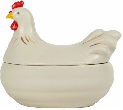 Чаша За Яйца Капак Пиле Керамична Ellen 16x15 См