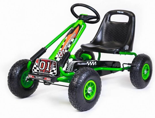 Go Kart Cu Un Loc Cu Pedală Verde Pentru 8+ Ani