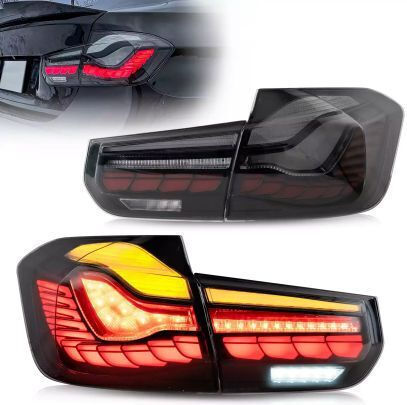 Led Taillights BMW F30 F80 2012-2019 GTS Design Running Light Smoked Set 2 Pieces