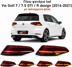 Πίσω Φανάρια Led Vw Golf 7 7.5 Gti R Design 2014-2021 Τρέχουμενο Φλας Κόκκινα Σετ 2τμχ Πίσω Φανάρια Led Vw Golf 7 7.5 Gti R Design 2014-2021 Τρέχουμενο Φλας Κόκκινα Σετ 2τμχ