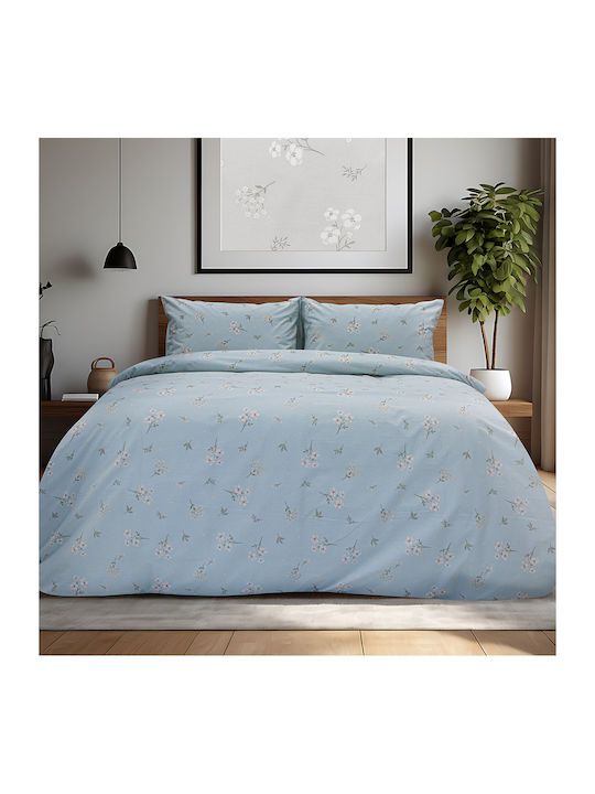 Lino Home Single Duvet Cover Set with Pillowcas...