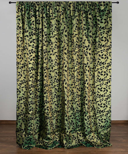 Silk Fashion Перде с Плик с Писалка 081 Светлозелен 275x300см