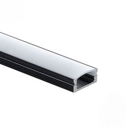 Jager Aluminiumprofil Für LED-Streifen 2m Schwarze Milchglasabdeckung Led5103