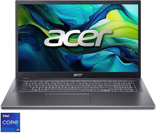Acer Aspire 17 17.3" IPS FHD (i9-13900H/16GB/1TB SSD/Fără Sistem de Operare) Gri Oțel (Tastatură International English)