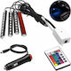 Decorative Led Rgb Interior Auto 12v 4 Benzi 4x9 Smd Funcție Muzicală Telecomandă Oem
