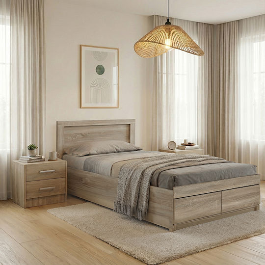 Σετ Κρεβατοκάμαρας Olympus Sonoma με Τάβλες 120x200εκ. 3τμχ Σετ Κρεβατοκάμαρας Olympus Sonoma με Τάβλες 120x200εκ. 3τμχ