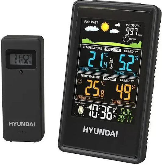 Hyundai HY-WS2350 Stație Meteo Fără Fir Digitală de Masă